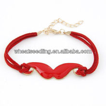 2013 Fashionable Mustache Leather Bracelet For Promotion 10092644